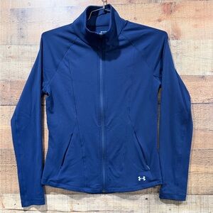 Under Armour Women's Navy Heat Gear Performance Jacket Size Medium